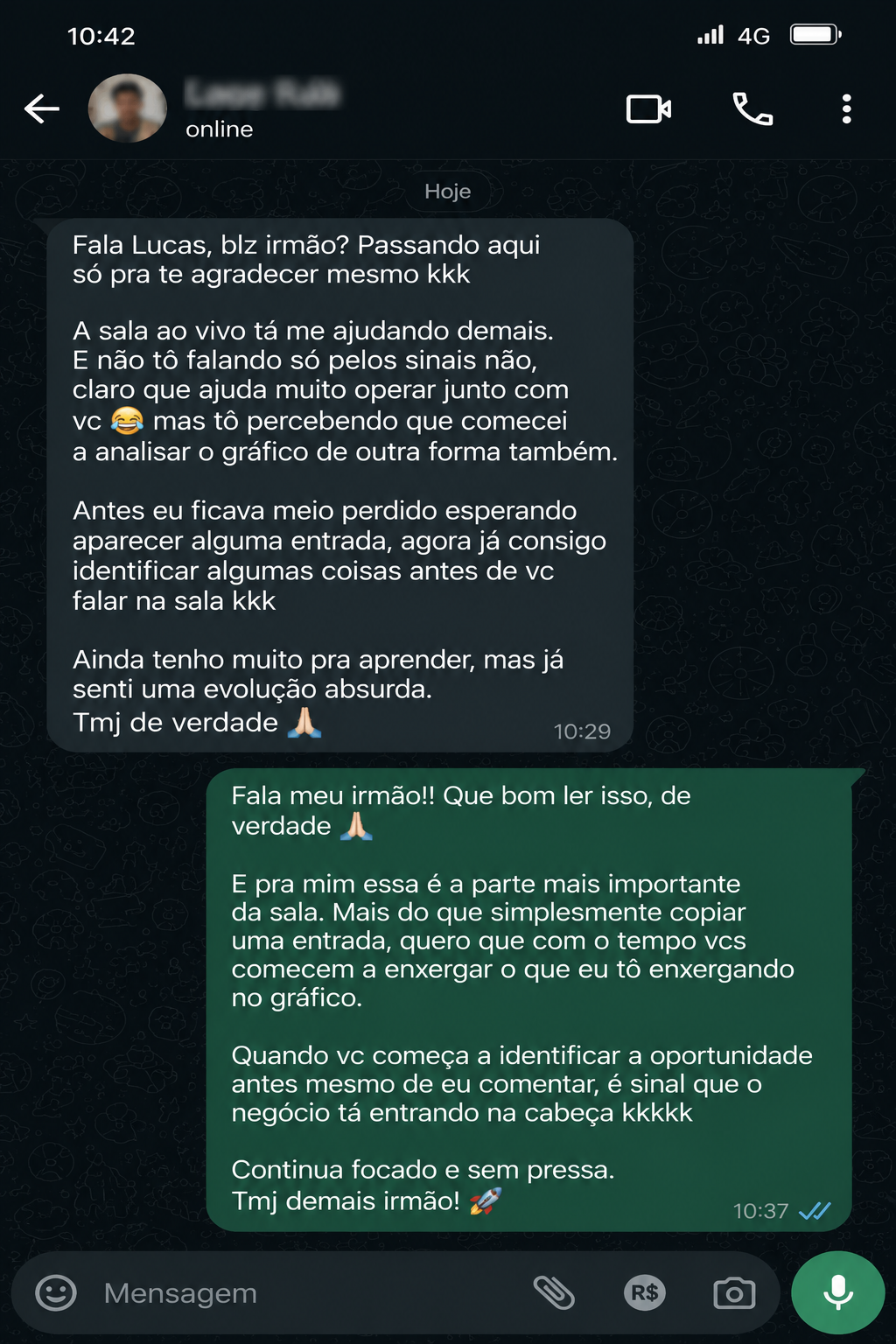 Depoimento Sala de Operação